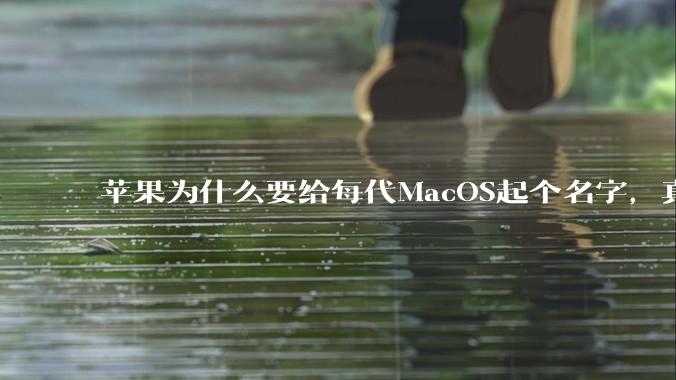 苹果为什么要给每代MacOS起个名字,真以为人们记得住分得清吗?